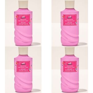 Bath Body Works Milk Bar Birthday Cake Body Wash Set of 4 NEW